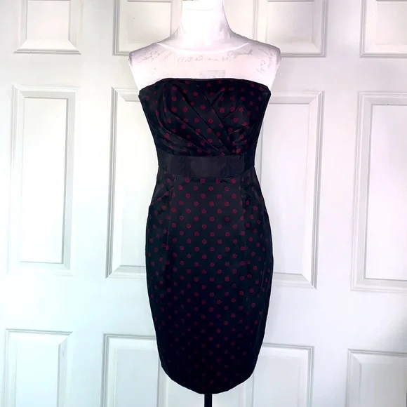 White House Black Market Polka Dots Dress - Picture 4 of 14